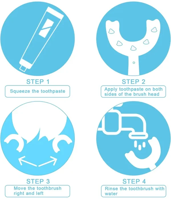 Big Size Baby Toothbrush - U-Shaped for Toddlers - Image 4