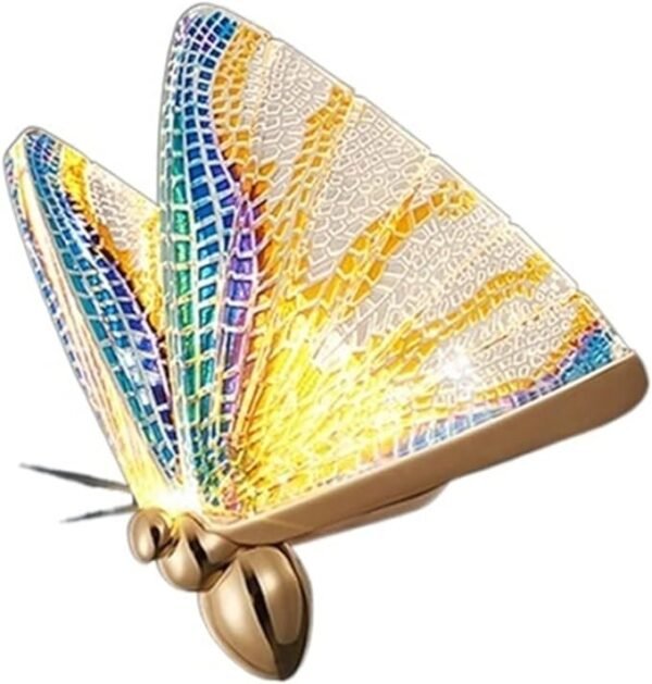 LED Acrylic Multi-Color Butterfly Wall Light - Image 4