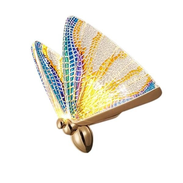 LED Acrylic Multi-Color Butterfly Wall Light - Image 2