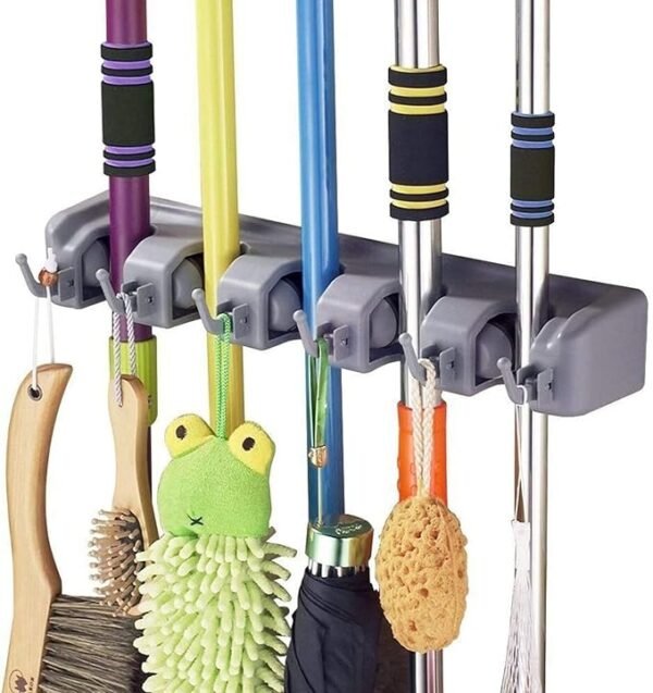 Mop and Broom Holder Wall Mount