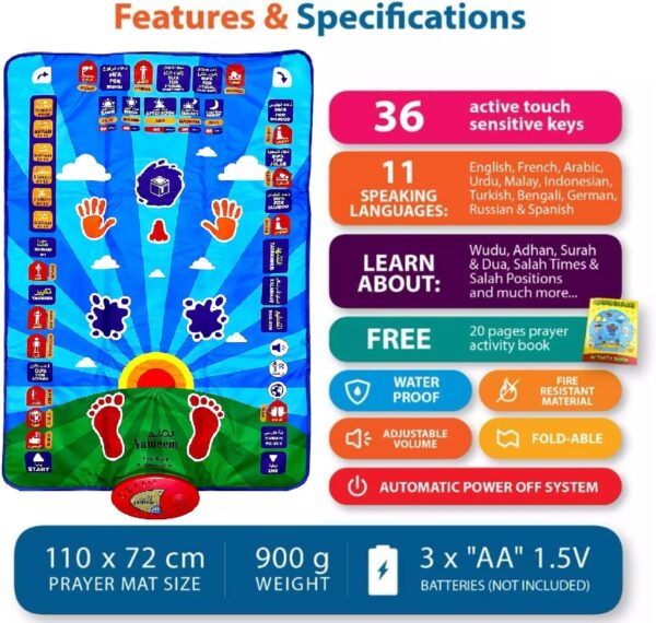 Kids Educational Smart Prayer Mat - Image 7
