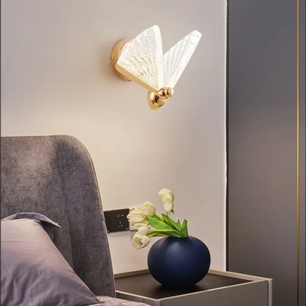 LED Acrylic Butterfly Wall Light - Image 2