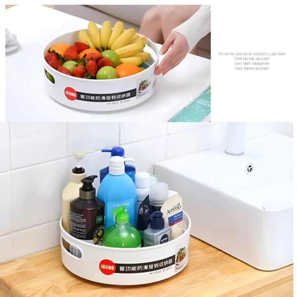 360 Degree Rotating Revolving Storage Tray - Image 3