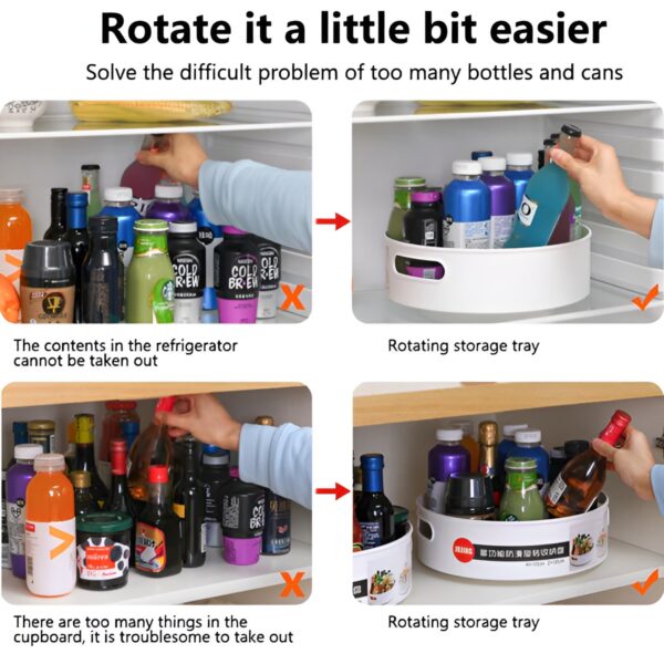 360 Degree Rotating Revolving Storage Tray - Image 12