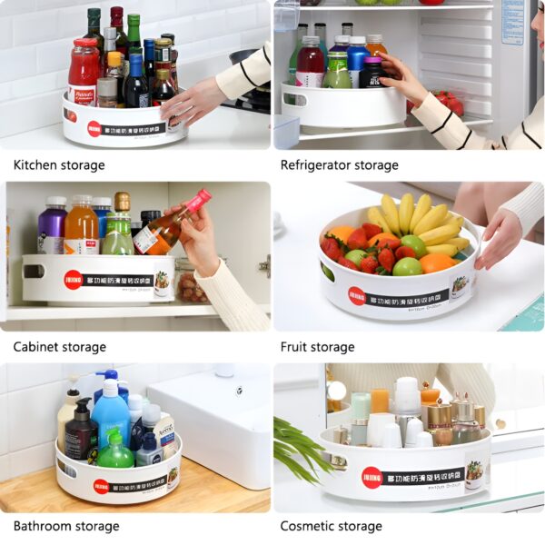 360 Degree Rotating Revolving Storage Tray - Image 8