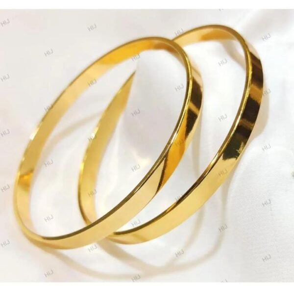 Pack of 2 Golden Stainless Steel Bangles - Image 7