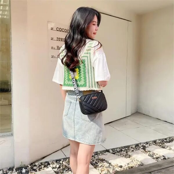 Leather Square Shoulder Bag - Image 13