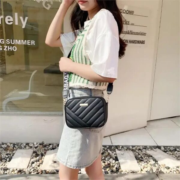 Leather Square Shoulder Bag