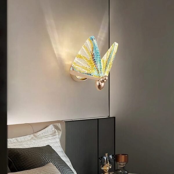 LED Acrylic Multi-Color Butterfly Wall Light