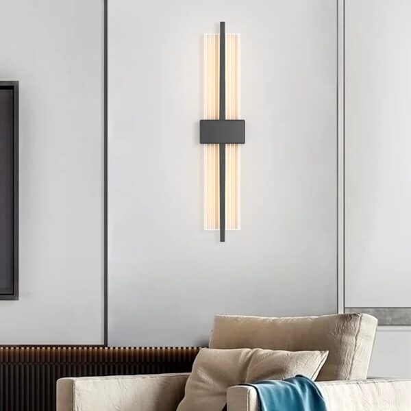 Modern Gold Vertical LED Wall Lamp