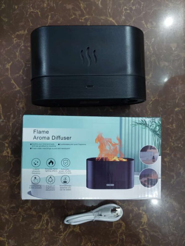 Flame Air Diffuser, Humidifier, Portable-Noiseless Aroma Diffuser for Home, Office or Yoga - Image 7