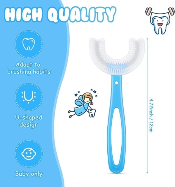 Big Size Baby Toothbrush - U-Shaped for Toddlers