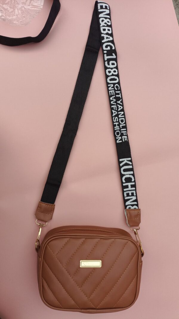 Leather Square Shoulder Bag - Image 3