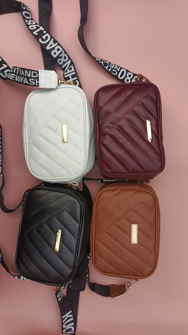 Leather Square Shoulder Bag - Image 8