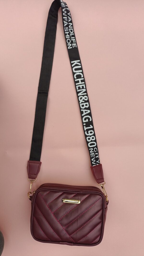 Leather Square Shoulder Bag - Image 4