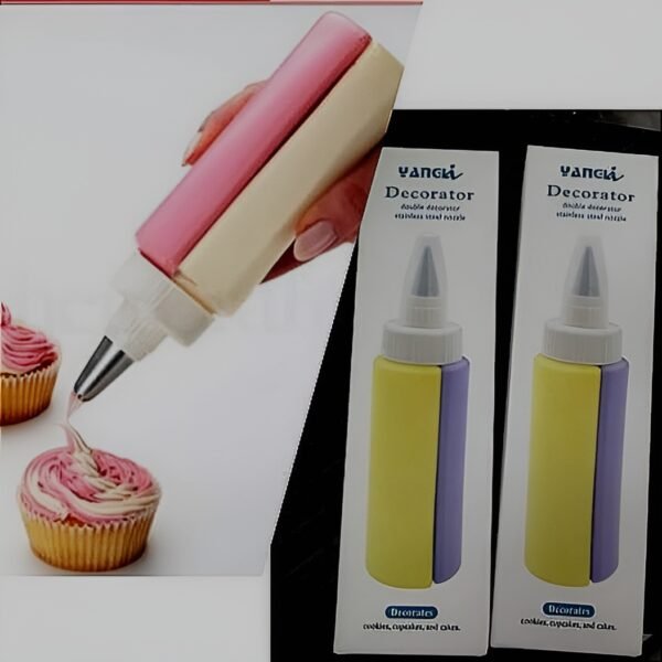 2-in-1 Cookie Cake Pastry Decorating Bottle