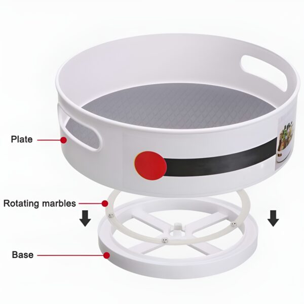 360 Degree Rotating Revolving Storage Tray - Image 4