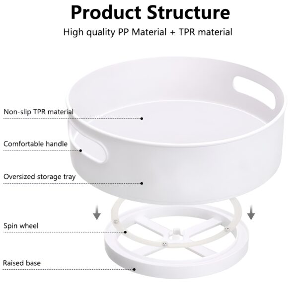 360 Degree Rotating Revolving Storage Tray - Image 9
