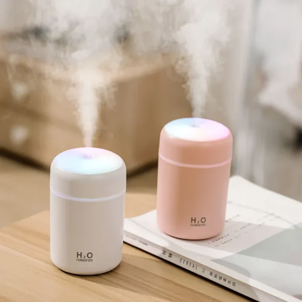 Portable Diffuser USB Humidifier | LED Lights two Functions | Colorful Cool Mini Humidifier, Portable Air Humidifier Aroma Essential Oil Diffuser, USB Mist Sprayer Small Personal Humidifier for Car Home - Image 6