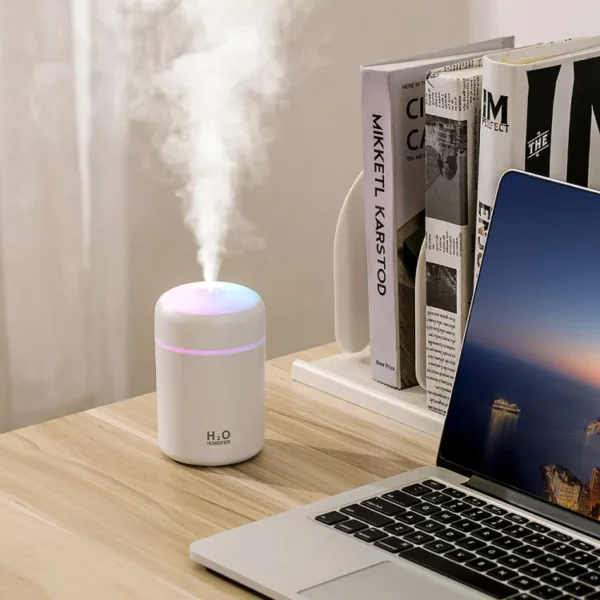 Portable Diffuser USB Humidifier | LED Lights two Functions | Colorful Cool Mini Humidifier, Portable Air Humidifier Aroma Essential Oil Diffuser, USB Mist Sprayer Small Personal Humidifier for Car Home - Image 5