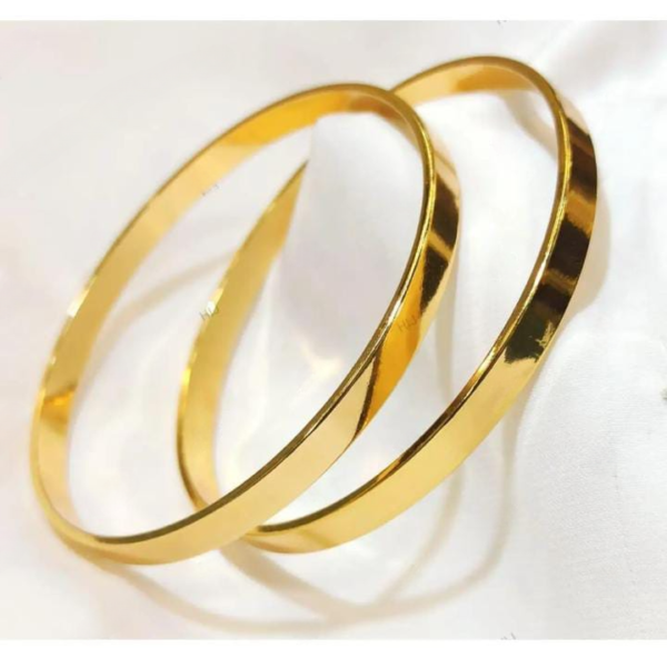 Pack of 2 Golden Stainless Steel Bangles - Image 3