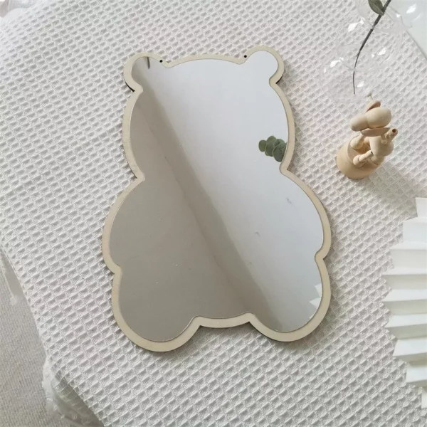 Bear Shaped Acrylic Mirror - Kids Room Decoration - Image 2