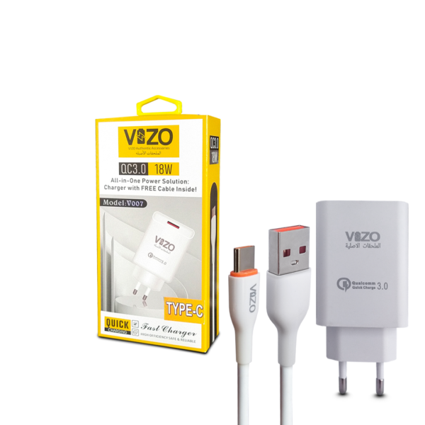 VIZO V007 Type-C 18W Fast Charging Adapter | 1 USB Port